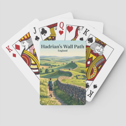 Jeu De Cartes Sentier du mur d'Hadrien Angleterre (dos)