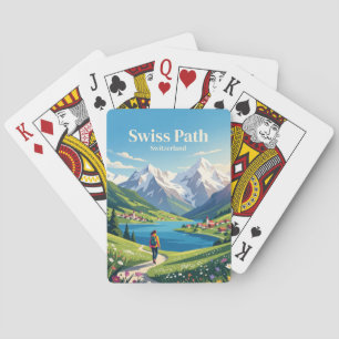Jeu De Cartes Sentier suisse, lac des Quatre-Cantons Suisse