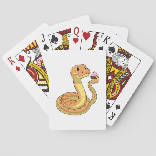 Jeu De Cartes Serpent avec muffin (dos)