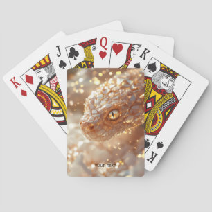 Jeu De Cartes Serpent Rose Pastel Mignon Fantastique