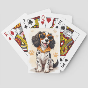 Jeu De Cartes Setter Anglais Drôle Kawaii Chien