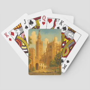 Jeu De Cartes Séville Espagne Andalousie Voyage Vintage