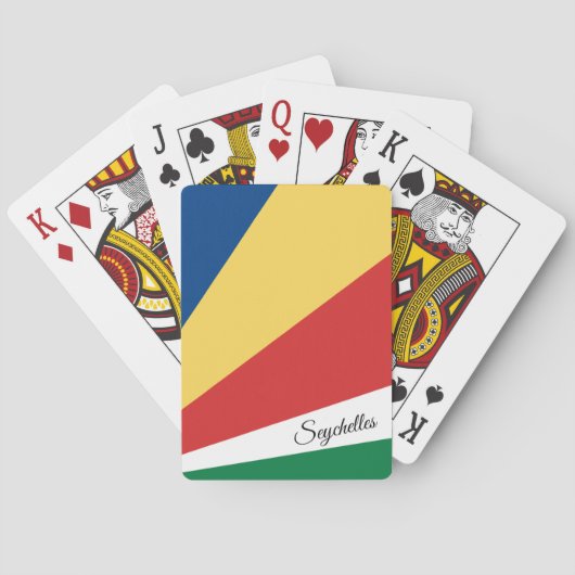 Jeu De Cartes Seychelles Flag Games, Seychelles Jouer des cartes (dos)