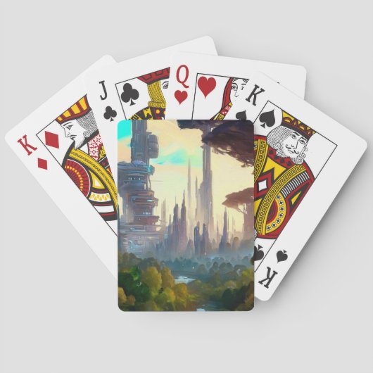 Jeu De Cartes SF City Forest Planet (1) (dos)