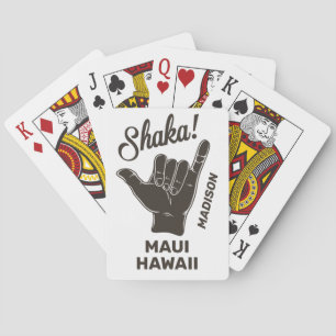 Jeu De Cartes Shaka du nom et de l'emplacement personnalisés