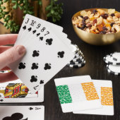 Jeu De Cartes Shamrocks dans un drapeau (In Situ)