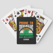 Jeu De Cartes Shenanigans Malarkey Funny St Patrick's Day Name (dos)