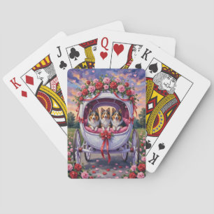 Jeu De Cartes Shetland Sheepdog Saint-Valentin