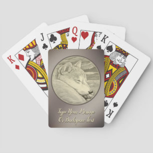 Jeu De Cartes Shiba Inu Jouer aux cartes de chien personnalisées