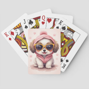 Jeu De Cartes Shih Tzu Kawaii Drôle Chien