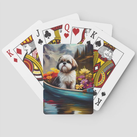 Jeu De Cartes Shih Tzu sur une pagaie : une aventure Pittoresque (dos)