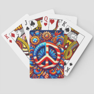 Jeu De Cartes Signal de paix 4 juillet-Fête de l'Indépendance Su