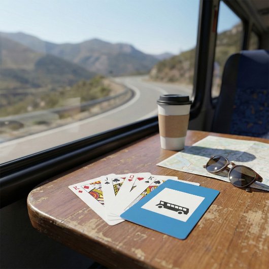 JEU DE CARTES SIGNE D'ARRÊT D'ARRÊT DE TRANSPORT PUBLIC