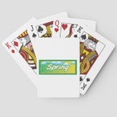 Jeu De Cartes Signe de bannière de printemps (dos)