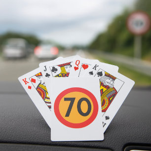 Jeu De Cartes SIGNE DE LA ROUTE À 70 Vitesse Limite