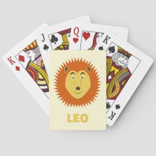 Jeu De Cartes Signe du Lion Anniversaire Personnalisé