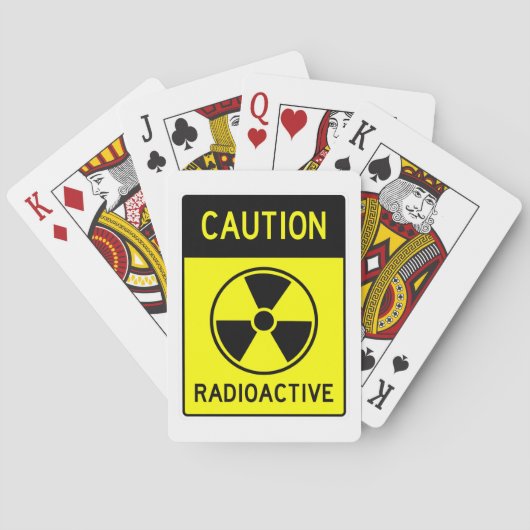 JEU DE CARTES SIGNE RADIOACTIF DE PRUDENCE TRÈS AMUSANT (dos)