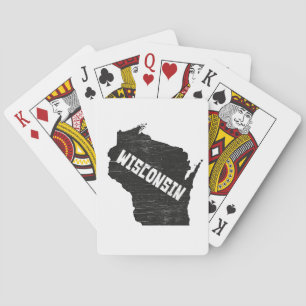 Jeu De Cartes Silhouette de carte affligée par cru à la maison