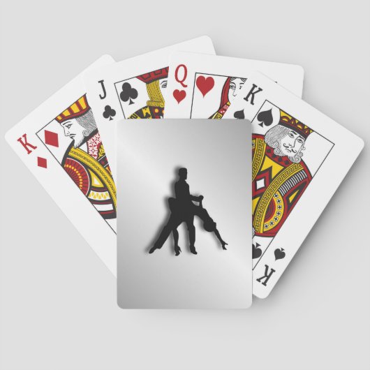 Jeu De Cartes Silhouette de danseurs de tango (dos)