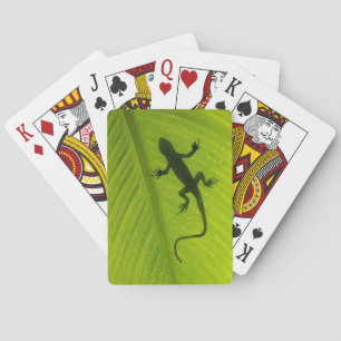 Jeu De Cartes Silhouette de Gecko