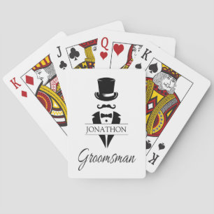Jeu De Cartes Silhouette de smoking du garçon d'honneur
