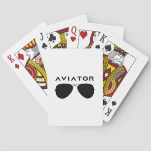 Jeu De Cartes Silhouette des lunettes d'avion