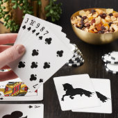 Jeu De Cartes Silhouette du cheval blanc noir (In Situ)