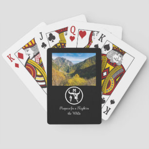 Jeu De Cartes Silhouette du crâne blanc Longhorn Photo