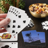 Jeu De Cartes silhouette d'un moulin à vent (In Situ)