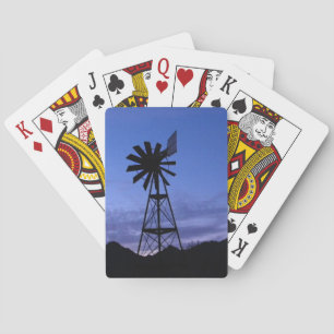 Jeu De Cartes silhouette d'un moulin à vent