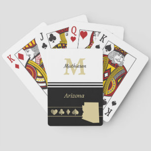 Jeu De Cartes Silhouette en or Monogram Arizona