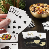 Jeu De Cartes Silhouette en or Monogramme Ohio (In Situ)