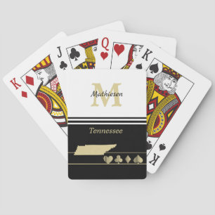 Jeu De Cartes Silhouette Monogram Gold Tennessee