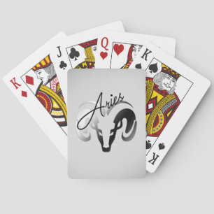 Jeu De Cartes Silver Aries le bélier Zodiac