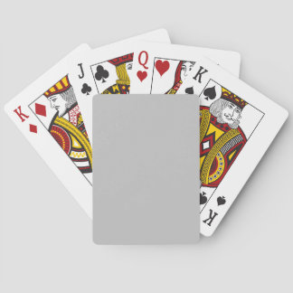 Jeu De Cartes Silver Grey C0C0C0 Couleur - Option pour ajouter u