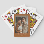Jeu De Cartes Simple 1 Modèle photo - Bordure couleur chaude - T (dos)