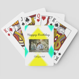 Jeu De Cartes simple coloré minimal joyeux anniversaire ajoutez