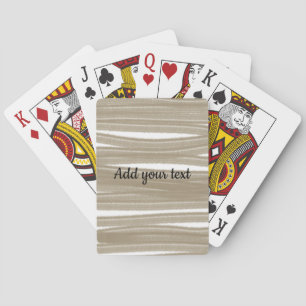 Jeu De Cartes Simple doré ajoutez vos lignes de texte nom de tro