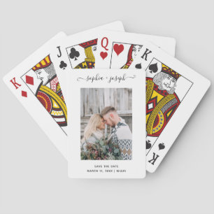 Jeu De Cartes Simple et élégant Minimum de photos Enregistrer l