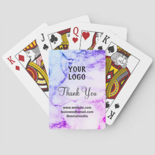 Jeu De Cartes Simple et élégant personnalisé ajouter votre nom m