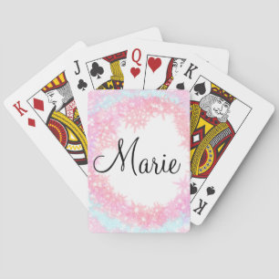 Jeu De Cartes simple minimal light pink add your name girly text