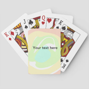 Jeu De Cartes Simple minimal vert aquarelle pailleté ajouter tex