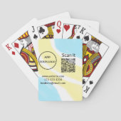 Jeu De Cartes Simple minimum q r code ajouter logo code d'analys (dos)