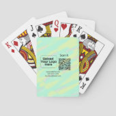 Jeu De Cartes Simple minimum q r code ajouter logo code d'analys (dos)
