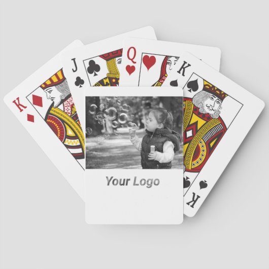 JEU DE CARTES SIMPLE MODERNE MODERNE MONOGRAM ÉLÉGANT CHIC STYLE (dos)