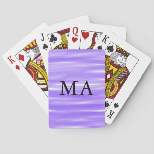 Jeu De Cartes Simple monogramme ajouter votre nom lettre man min