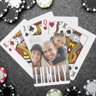 Jeu De Cartes Simple Photo de Famille Moderne