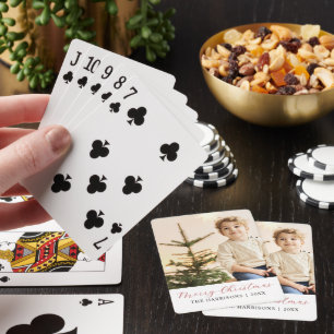 Jeu De Cartes Simple Script Joyeux Noël Photo