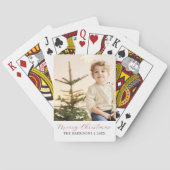 Jeu De Cartes Simple Script Joyeux Noël Photo (dos)