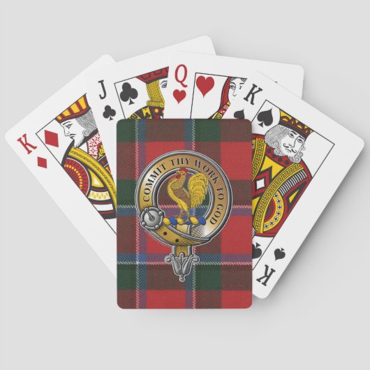 Jeu De Cartes Sinclair Tartan & Badge (dos)